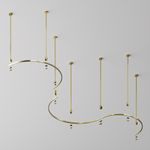 Шинопровод полукруг 650 мм Flarity латунь, TRX154-SR-D650-BS. TM Maytoni