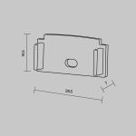 Комплект заглушек (для профиля ALM-6214SB-S-2M/ALM-6214TB-S-2M) 2 шт. ALM-6214-EC, 642008. TM Maytoni