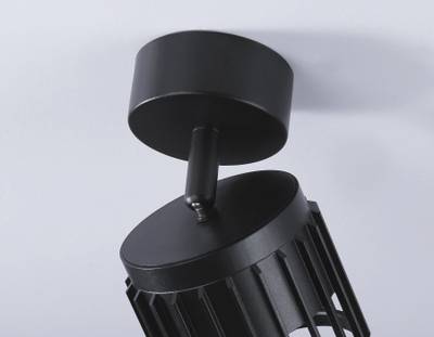 Накладной поворотный спот со сменной лампой TN71159 BK черный GX53 D100*125