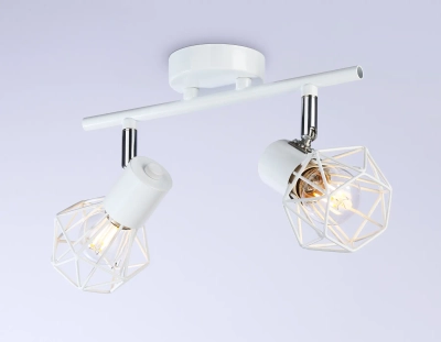 Накладной светильник TR8628/2 WH/CH белый/хром E27*2 max 40W 260*91*175