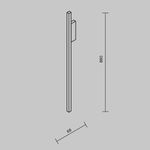 Настенный светильник (бра) Halo 2600-3500К 15Вт, MOD245WL-L24BSK. TM Maytoni