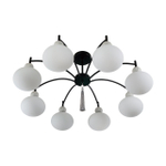 8273/8C NEOCLASSI LN26 041 черный/серый/белый, металл/керамика/стекло Люстра потолочная Е14 8*40W 220V GLORIYA