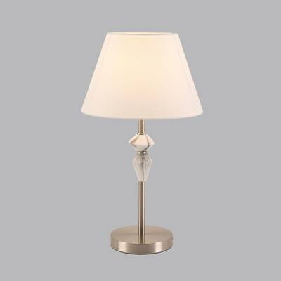 8274/1T CLASSI никель/белый/серый, металл/керамика/ткань Настольная лампа Е14 1*40W 220V VERMONT