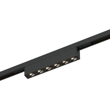 ST666.446.05 Магнитный трековый светильник Черный LED 1*5W 4000K 220Lm Ra>90  IP20 L100xW10xH18 24V
