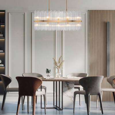 Умная подвесная люстра со стеклянным рассеивателем 486/10