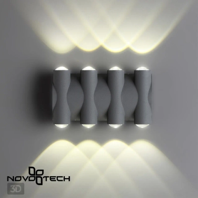 358568 STREET NT21 374 темно-серый Ландшафтный настенный светильник IP54 LED 4000K 8W 85-265V CALLE