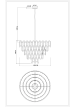 Каскадная люстра Divinare ROSIE 3511/17 LM-16, 16хE14