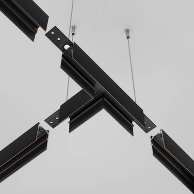 Коннектор Т-образный Exility накладной черный, TRA034CT-41B. TM Maytoni