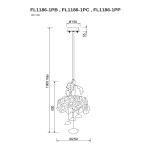 Подвесной светильник Pirilampo Clear FL1186-1PC, LED