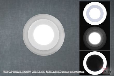 70503-9.0-001TM LED3+2W WH/DL+DL (6500K+6500K) панель светодиодная