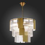 SLE1123-303-07 Люстра подвесная Латунь/Золотистый, Прозрачный E14 7*40W