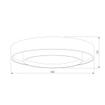 Потолочный светодиодной светильник CCT 90330/2 серый, LED