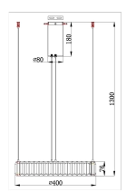 Подвесная люстра Divinare RENATA 1135/17 SP-25, 1хLED
