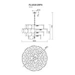 Подвесная люстра Di Marmo FL1018-20PA, G9х20