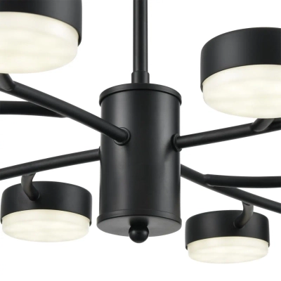 8117/12 COMFI LN26 235 черный, металл Люстра LED GX53 12*7W 220V TORINA