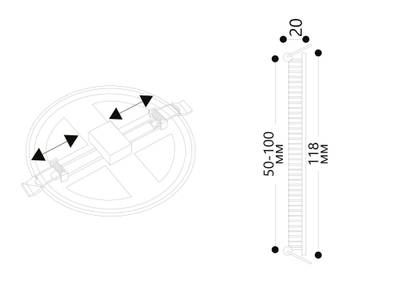 Встраиваемый светильник Arte Lamp MESURA A7972PL-1WH, LED