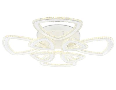 Светильник светодиодный потолочный управляемый FA8863/4+4 WH белый 182W  3000K+6400K/3000K/6400K/4200K+4200K 740*740*130 (ПДУ РАДИО 2.4G)