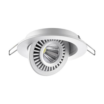 358815 SPOT NT21 530 белый Светильник встраиваемый светодиодный IP20 LED 9W 770Лм 4000K 220V GESSO