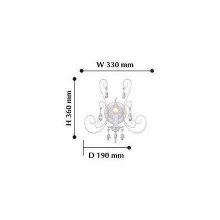 Настенный светильник Versailles 2157-1W. ТМ F-Promo