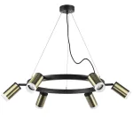 LR0163160 Люстра RULLO 6х50W GU10 ЧЕРНЫЙ/БРОНЗА (571016+214431-6+202430-6)