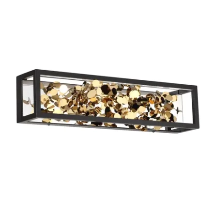 5065/17WL L-VISION ODL24 515 черный/золото/металл/металл Настенный светильник LED 1*17W 4000K BILD