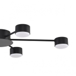 8344/6C COMFI LN26 251 черный, металл Люстра GX53 LED 6*7W 220V TORINA