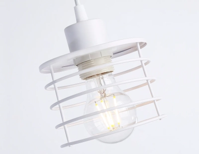 Подвесной светильник в стиле лофт TR8065 WH белый E27 max 40W D120*950