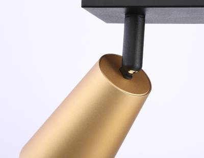 Светильник накладной TA13146/2 BK/GD черный/золото GU10/2 max 12W 295*60*130