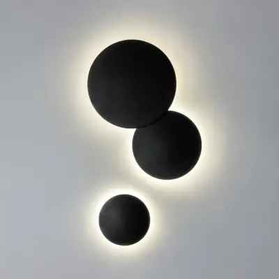 379347 Светильник PIATTO 1x12W LED 1200LM G ЧЕРНЫЙ 4000K IP65