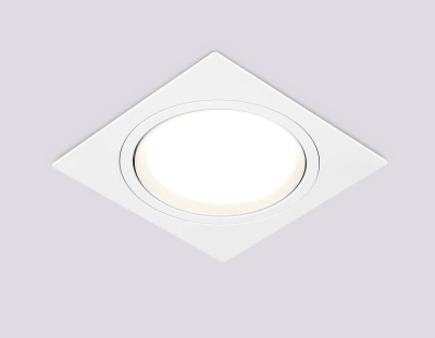 Светильник встраиваемый поворотный точечный TN51915 WH белый GX53 max 12W 115*115*23