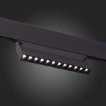 ST364.446.12 Магнитный трековый светильник Черный LED 1*12W 4000K 1 009Lm Ra&gt;80 36° IP20 L219xW22xH108 48V