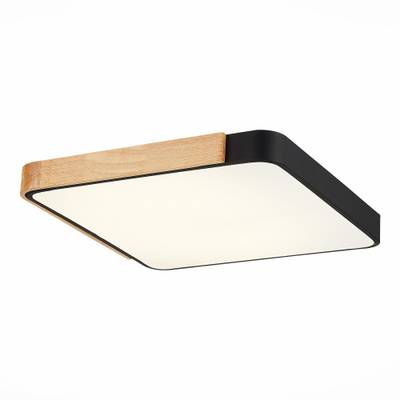 SLE201242-01 Светильник потолочный Черный, Светлое дерево/Белый LED 1*42W 3000K/4000K/6000K