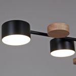 03758-0.3-06 BK+WOOD GX53 светильник потолочный