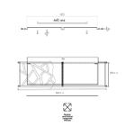 7700/60L AVRA LED SN 34 Светильник металл/ткань/стекло/белый/черный LED 60Вт 3000-6000K D600 IP20 пульт ДУ FABIANA
