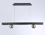 Светильник светодиодный подвесной FL5956 BK/GD черный/золото 4200K 18W 1000*70*1200 (Без ПДУ)