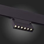 ST364.446.06 Магнитный трековый светильник Черный LED 1*6W 4000K 532Lm Ra&gt;80 36° IP20 L120xW22xH108 48V