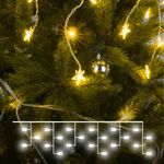 Гирлянда бахрома теплый белый 1,8*0,5м IP20 100-002 теплый белый