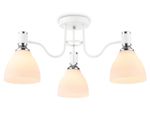Светильник потолочный TR303302/3 WH/CH/FR белый/хром/белый матовый E27*3 max 60W D600*270