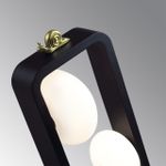 5434/3FB NATURE ODL_EX26 черный/золотистый/хром/металл/акрил/декор металл Уличный наземный светильник-торшер 65см IP54 G9 3*15W max LUMA