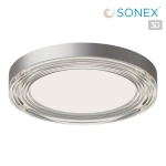 7728/76L MITRA LED SN 101 Светильник металл/акрил/серебро/прозрачный LED 76Вт 4000K D400 IP20 INFINITA