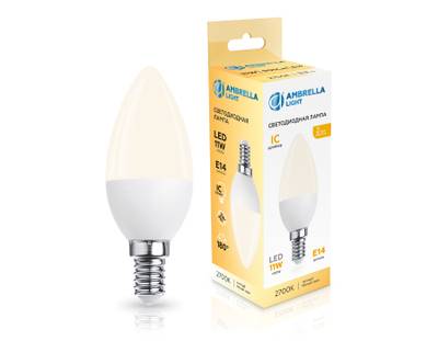 Лампа светодиодная 371113 LED C37 11W IC E14 2700K 175-265V