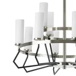 723125 Люстра FLUME 12х40W E14 ЧЕРНЫЙ МАТОВЫЙ/НИКЕЛЬ Lightstar