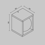 Уличный настенный светильник Slate 3000К 10Вт IP65 O483WL-L10GF3K. TM Maytoni