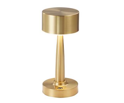 07064-A,20 Автономная настольная лампа диммируемая Снифф бронза d12 h25 Led 6W (3200K)