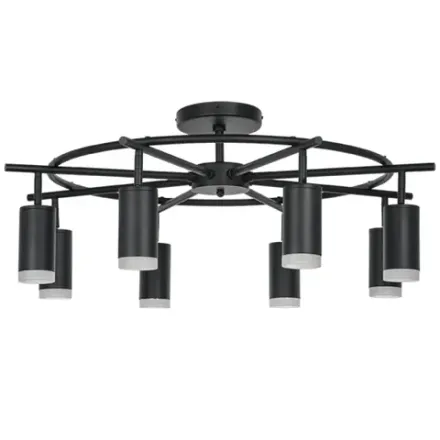 LR7183780 Люстра RULLO 8х50W GU10 ЧЕРНЫЙ (571718+214437-8+202430-8)