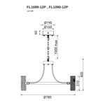 Люстра подвесная Inverno Clear FL1089-12P, LED