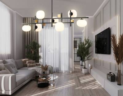 Светильник на штанге LH51017/7 BK/BS/FR черный/латунь/белый матовый G9*7 max 28W 1100*240*300