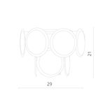 Настенный светильник Divinare CHLOE 7566/02 AP-1, 1хE14