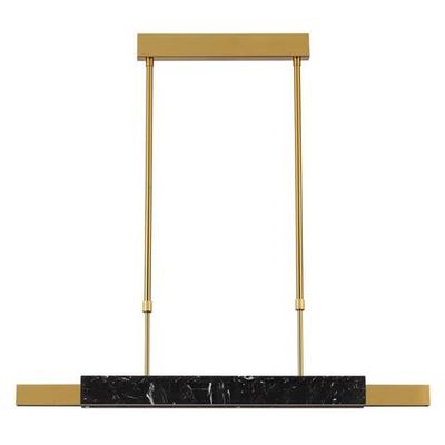 4361/25L MIDCENT ODL24 129 черный мрамор/антич. бронза/металл/акрил Подвесной светильник IP20 LED 25W 3000K 220V MARMI