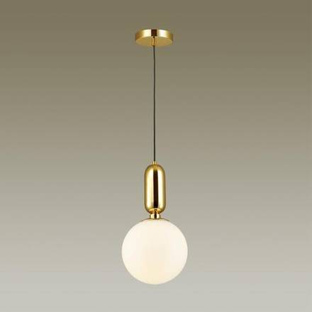 4669/1 PENDANT ODL20 471 золотой/белый Подвес E27 1*40W (тип лампы СВЕЧА ) 220V OKIA